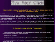 Tablet Screenshot of fiveyearclear.com